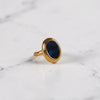 Deep Blue Oval Ring