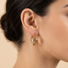Facet Hoop Earrings