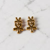 Floral Cross Earrings