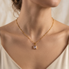 Mini Luxe Rectangular Pendant — Clear
