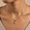 Mini Luxe Rectangular Pendant — Clear