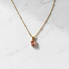 Mini Luxe Rectangular Pendant — Pink