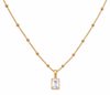 Mini Luxe Rectangular Pendant — Clear
