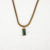 Minimal Emerald Drop Pendant