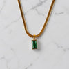 Minimal Emerald Drop Pendant