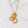 Molten Hoop Necklace