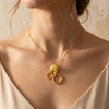 Molten Hoop Necklace