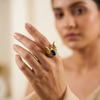 Noir Butterfly Ring