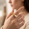 Organic Pearl Fusion Ring