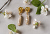 Single Molten Pearl Drop Earrings