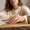 Textured Heart Ring
