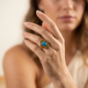 Turquoise Orbit Ring