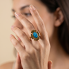 Turquoise Orbit Ring