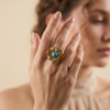 Turquoise Radiant Ring